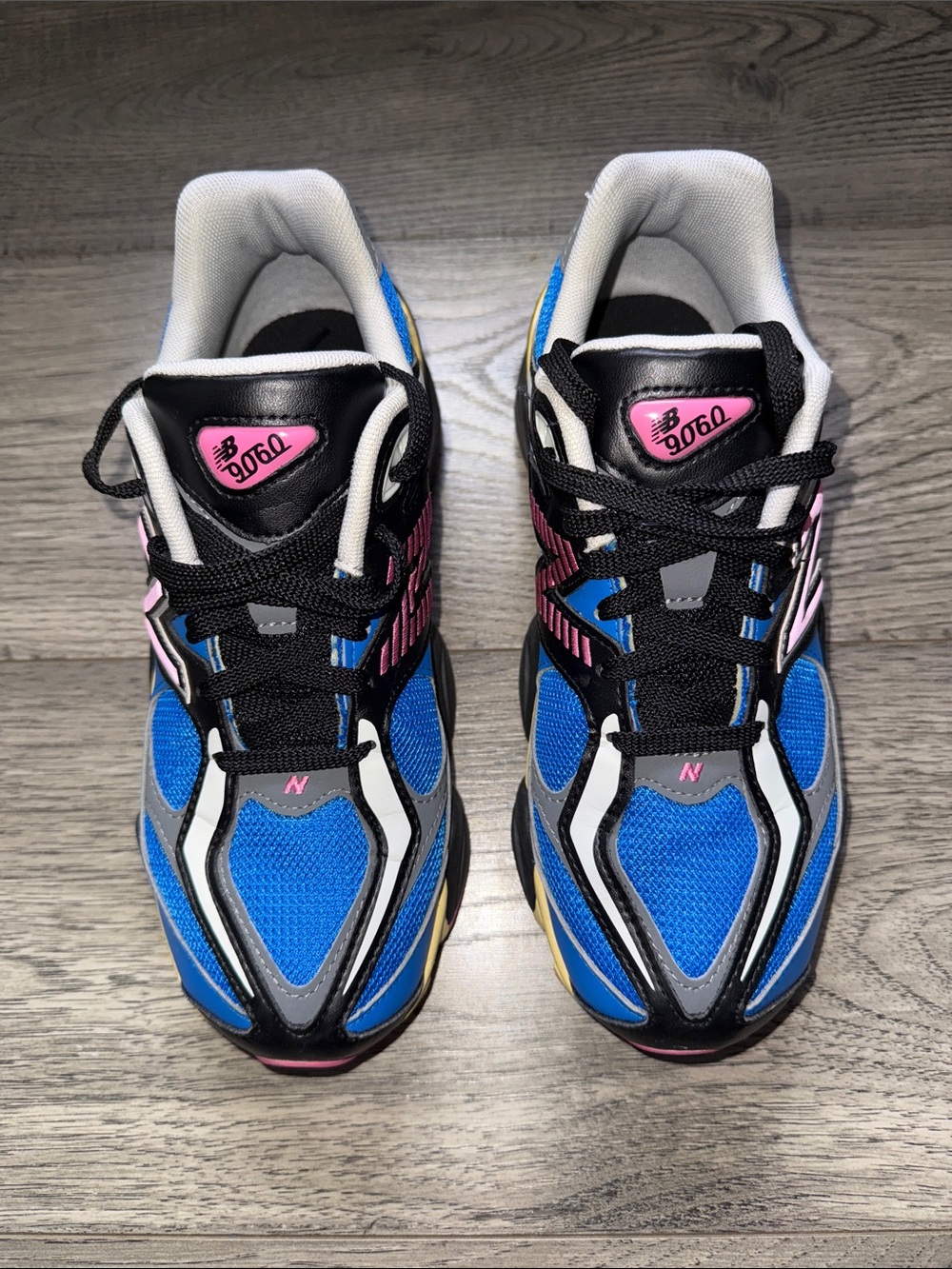 9060 New Balance Blue Black Pink Yellow Multicolor Running Shoes